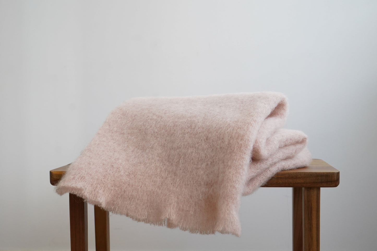 Mohair Pink Clay Baby Blanket